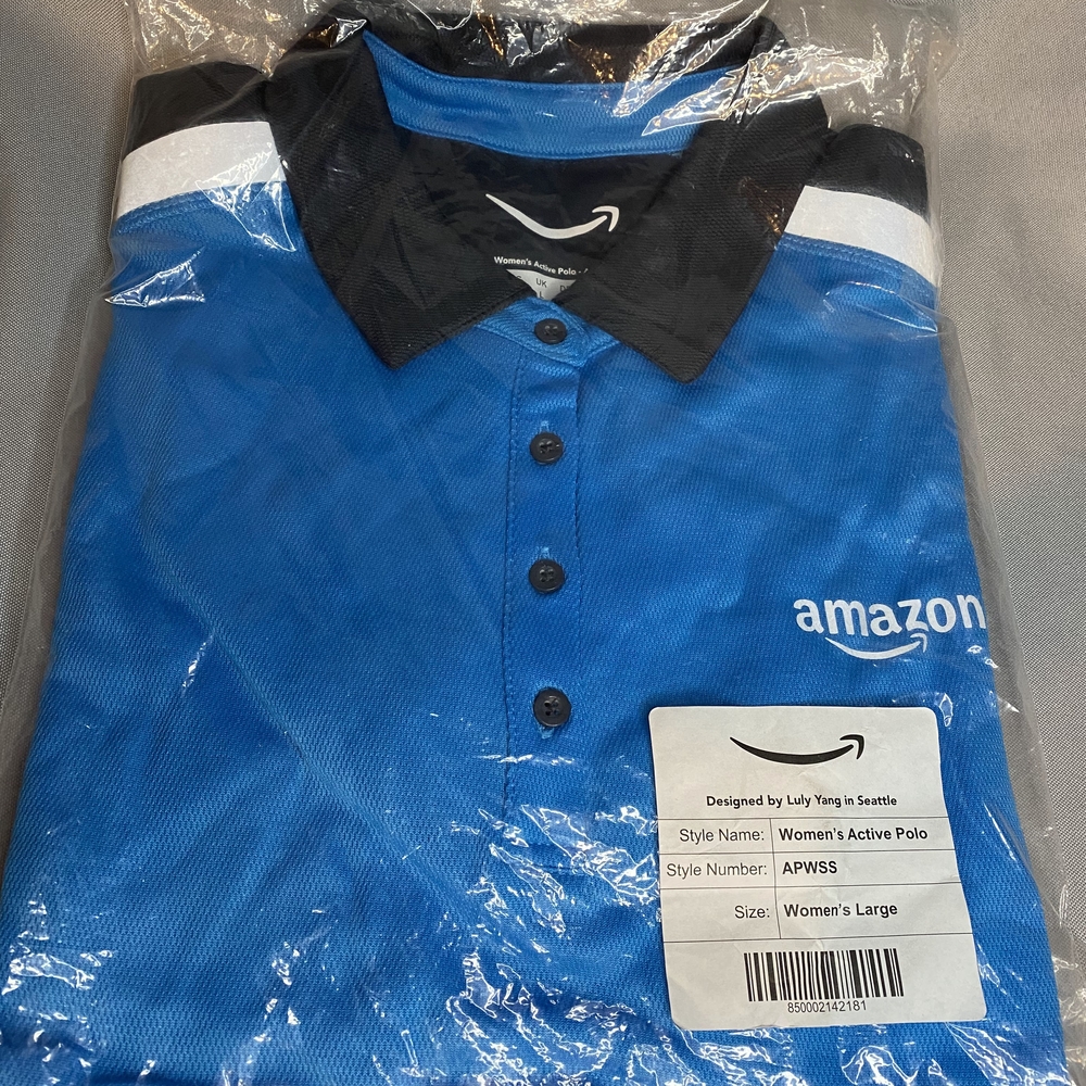 Amazon Women's Blue Active Polo By Lulu Wang